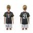 Germany #21 Lahm Away Kid Soccer Country Jersey