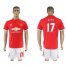 Manchester United #17 Blind Red Home Soccer Club Jersey