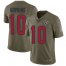 Nike Houston Texans #10 DeAndre Hopkins Olive Mens Stitched NFL Limited 2017 Salute to Service Jersey