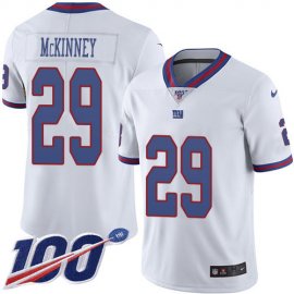 Nike New York Giants #29 Xavier McKinney White Youth Stitched NFL Limited Rush 100th Season Jersey