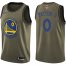 Nike Golden State Warriors #0 Gary Payton II Green Salute to Service 2022 NBA Finals Swingman Jersey Mens