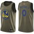 Nike Golden State Warriors #0 Gary Payton II Green Salute to Service 2022 NBA Finals Swingman Jersey Mens