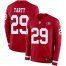 Nike San Francisco 49ers #29 Jaquiski Tartt Red Team Color Mens Stitched NFL Limited Therma Long Sleeve Jersey