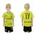 Dortmund #17 Aubameyang Home Kid Soccer Club Jersey