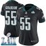 Nike Philadelphia Eagles #55 Brandon Graham Black Alternate Super Bowl LII Womens Stitched NFL Vapor Untouchable Limited Jersey