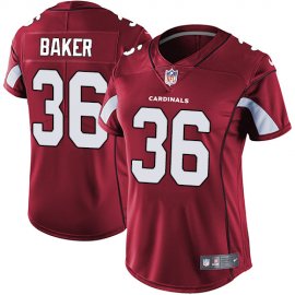 Nike Arizona Cardinals #36 Budda Baker Red Team Color Womens Stitched NFL Vapor Untouchable Limited Jersey