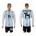 Argentina #14 Mascherano Home Long Sleeves Soccer Country Jersey