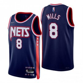 Brooklyn Brooklyn Nets #8 Patty Mills Mens Nike Navy 2021/22 Swingman NBA Jersey – City Edition Mens