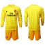 Arsenal Blank Yellow Long Sleeves Goalkeeper Soccer Club Jersey