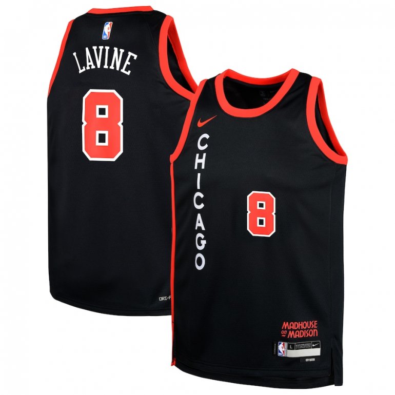 Zach LaVine Chicago Bulls Nike Youth 2023/24 Swingman Replica Jersey – City Edition – Black Zach LaVine Chicago Bulls Nike Youth 2023/24 Swingman Replica Jersey – City Edition – Black