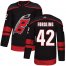 Adidas Carolina Hurricanes #42 Gustav Forsling Black Alternate Authentic Stitched Youth NHL Jersey