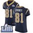 Nike Los Angeles Rams #81 Gerald Everett Navy Blue Team Color Super Bowl LIII Bound Mens Stitched NFL Vapor Untouchable Elite Jersey