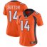 Nike Denver Broncos #14 Courtland Sutton Orange Team Color Womens Stitched NFL Vapor Untouchable Limited Jersey