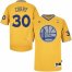 Golden State Warriors 30 Stephen Curry Yellow Revolution 30 Swingman NBA Jersey Christmas Style Cheap