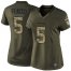 Nike Denver Broncos #5 Joe Flacco Green Womens Stitched NFL Limited 2015 Salute to Service Jersey