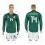 Mexico #14 CHICHARITO Home 2018 FIFA World Cup Long Sleeve Soccer Jersey