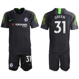 Chelsea #31 Green Black Goalkeeper Soccer Club Jersey