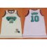 Grizzlies #10 Mike Bibby White TThrowback Stitched NBA Jersey