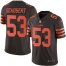Nike Cleveland Browns #53 Joe Schobert Brown Mens Stitched NFL Limited Rush Jersey