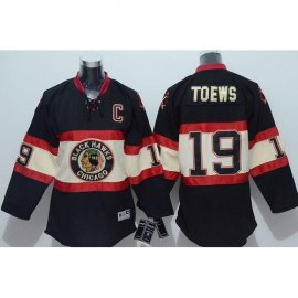 Chicago Blackhawks #19 Jonathan Toews Stitched Black Youth New Third NHL Jersey