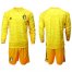 Belgium Blank Yellow Long Sleeves Goalkeeper Soccer Country Jersey