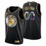 Philadelphia 76ers Custom Mens Golden Edition Diamond Logo 2021/22 Swingman Jersey – Black