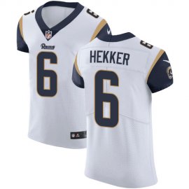 Nike Los Angeles Rams #6 Johnny Hekker White Mens Stitched NFL Vapor Untouchable Elite Jersey