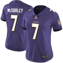 Nike Baltimore Ravens #7 Trace McSorley Purple Team Color Womens Stitched NFL Vapor Untouchable Limited Jersey
