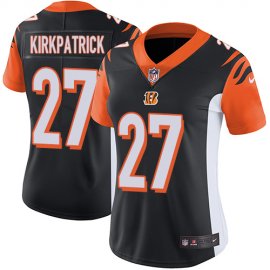 Nike Cincinnati Bengals #27 Dre Kirkpatrick Black Team Color Womens Stitched NFL Vapor Untouchable Limited Jersey