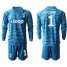 Juventus #1 Szczesny Blue Goalkeeper Long Sleeves Soccer Club Jersey