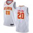 Mens Nike Atlanta Hawks #20 John Collins White NBA Swingman Association Edition Jersey