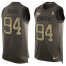 Nike Kansas City Chiefs #94 Terrell Suggs Green Mens Stitched NFL Limited Salute To Service Tank Top Jersey