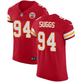 Nike Kansas City Chiefs #94 Terrell Suggs Red Team Color Mens Stitched NFL Vapor Untouchable Elite Jersey