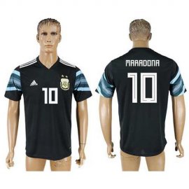 Argentina #10 Maradona Away Soccer Country Jersey