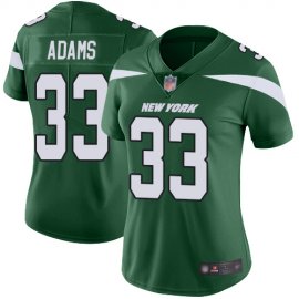 Nike New York Jets #33 Jamal Adams Green Team Color Womens Stitched NFL Vapor Untouchable Limited Jersey