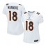 Nike Denver Broncos #18 Peyton Manning White Womens Stitched NFL Game Event Jersey