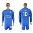 Leicester City #10 King Home Long Sleeves Soccer Country Jersey