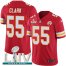 Nike Kansas City Chiefs #55 Frank Clark Red Super Bowl LIV 2020 Team Color Youth Stitched NFL Vapor Untouchable Limited Jersey