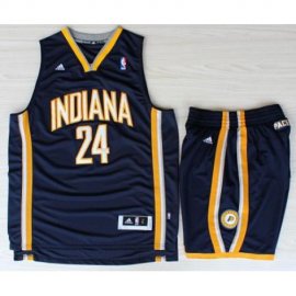Indiana Pacers 24 Paul George Blue Revolution 30 Swingman NBA Jerseys Shorts Suits Cheap