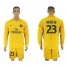 Paris Saint-Germain #23 Draxler Away Long Sleeves Soccer Club Jersey