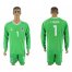 Mexico #1 CORONA Green Goalkeeper 2018 FIFA World Cup Long Sleeve Soccer Jersey
