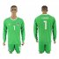 Mexico #1 CORONA Green Goalkeeper 2018 FIFA World Cup Long Sleeve Soccer Jersey