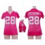Nike Minnesota Vikings #28 Adrian Peterson Pink Draft Him Name & Number Top Womens Stitched NFL Elite Jersey