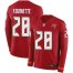 Tampa Bay Buccaneers #28 Leonard Fournette Red Team Color Youth Stitched NFL Limited Therma Long Sleeve Jersey