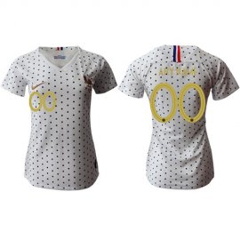 Womens France Personalized Away Soccer Country Jersey