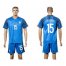 France #15 Pogba Home Soccer Country Jersey