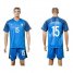 France #15 Pogba Home Soccer Country Jersey