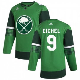 Buffalo Sabres #9 Jack Eichel Mens Adidas 2020 St. Patricks Day Stitched NHL Jersey Green.jpg