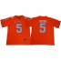 Tigers #5 Tee Higgins Orange Limited Stitched College Jersey
