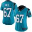 Nike Carolina Panthers #67 Ryan Kalil Blue Womens Stitched NFL Limited Rush Jersey